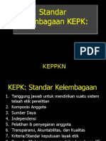 Standar Kelembagaan KEPK