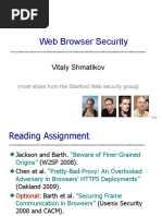 Web Browser Security: Vitaly Shmatikov