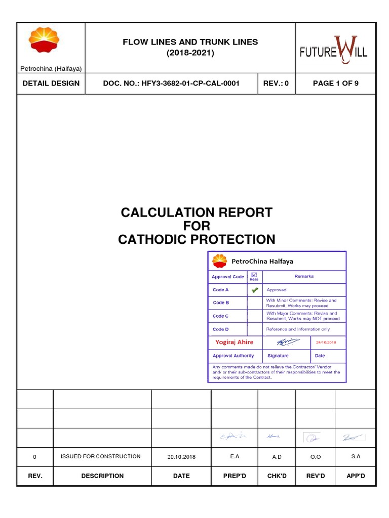 Cathodic Protection Design Report 2018-2021 | PDF | Pipeline Transport ...