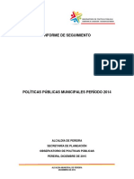 Informe de Seguimiento A Las Politicas Publicas Municipales 2014 PDF