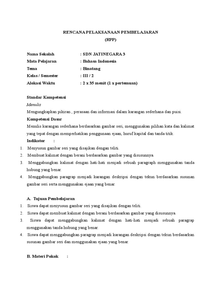 Contoh RPP | PDF