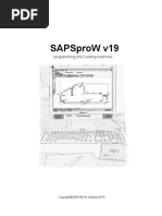 Sapsprow V19: Programming of NC Cutting Machines