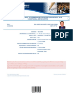 Constancia de registro CONARE 2019 especialidad Ortopedia