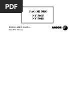 Fagor Dro NV 300-301E EDM Installation Manual PDF