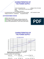 Characteristics of The Power Supply: Series-Parallel Start