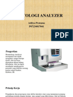 Hematology Analyzer: Mengukur Sampel Darah Secara Otomatis