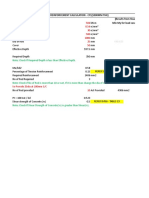 Reinforcement Calculation - Cf1 (1000Mm THK) (Results From Staad) Min My For Load Case 120