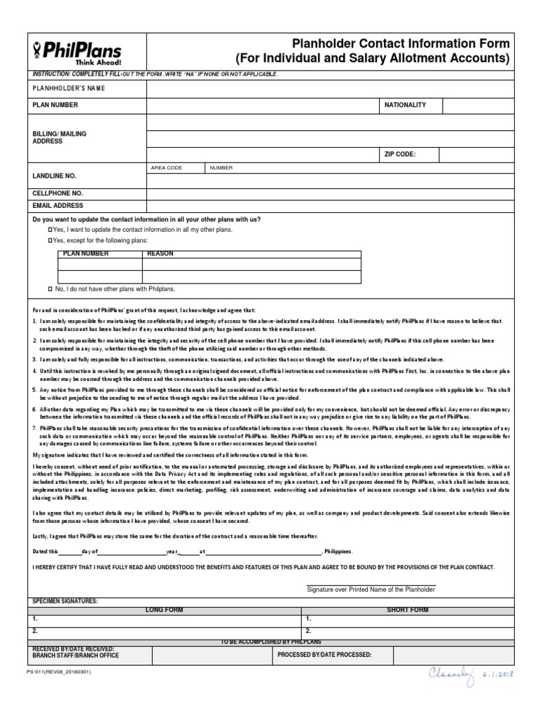 PCIF IndividualAccount6!11!18 | PDF | Personally Identifiable ...