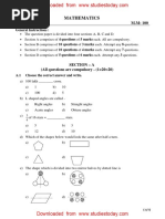 ASSET Practice Questions Class 5 Set-1 | PDF