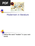 Modernism Notes