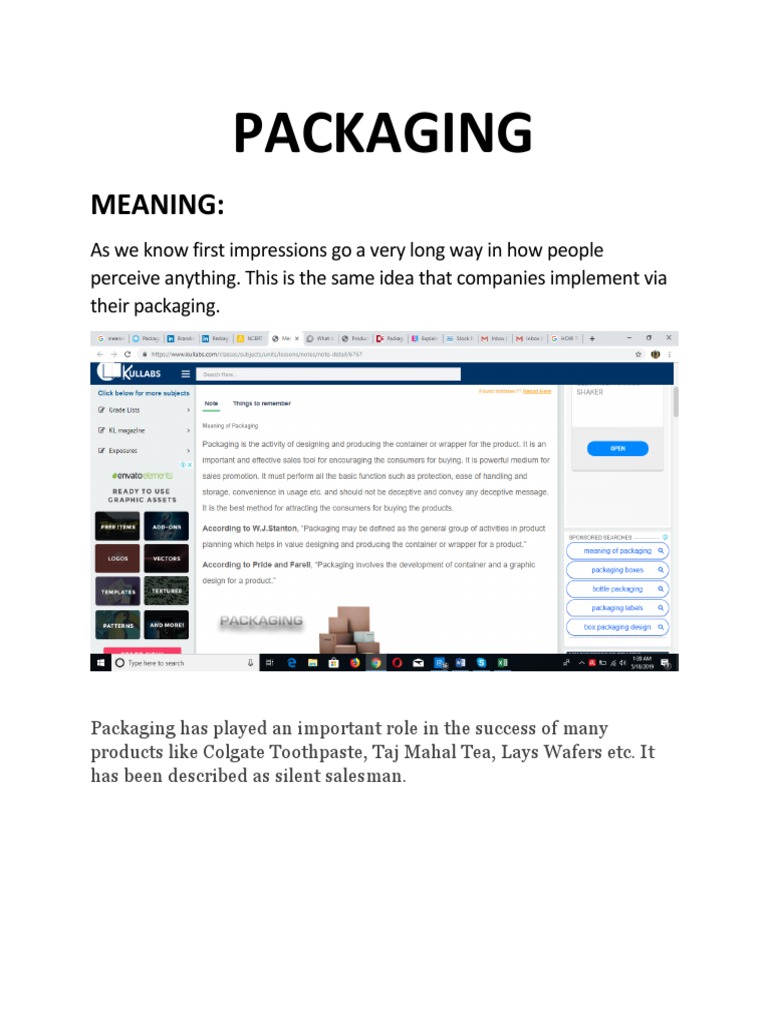 Packaging Pdf