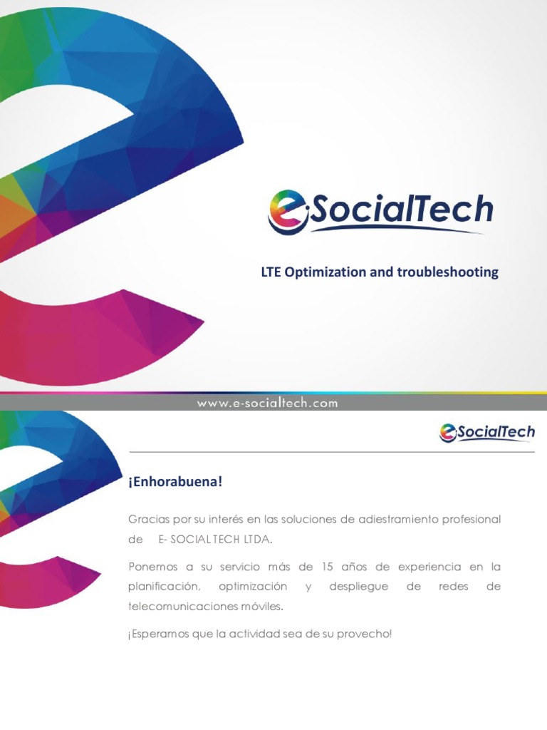 LTE Network Optimization Course | PDF | Computer Standards | Mobile ...