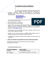 How To Access Class X and Xii Result