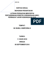 Kertas Kerja Robotik 2018 Kebangsaan