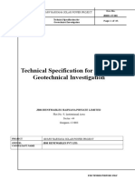 Techincal Specification For Geo-Tech