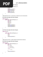 Java Programming: Args $a $a $a B B C C