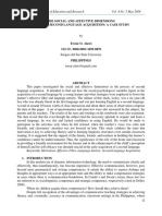 The Social and Affective Dimensions of Early Second Language Acquisition: A Case Study