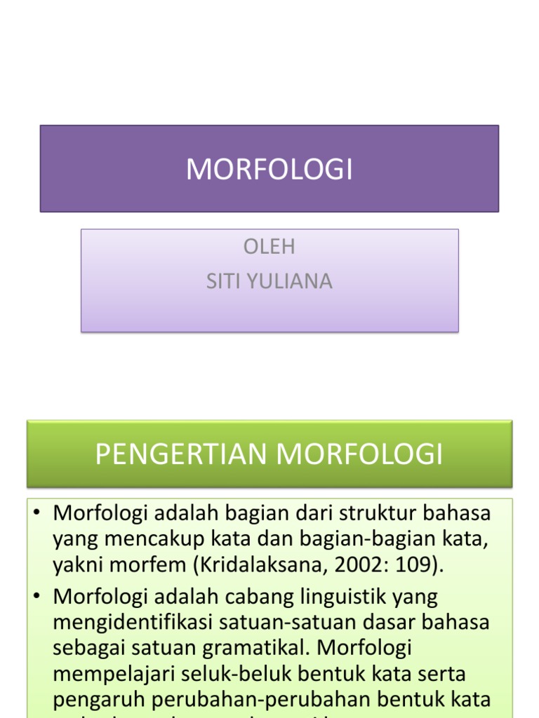 Morfologi 10 Konsep
