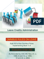 Leave Credits Administration