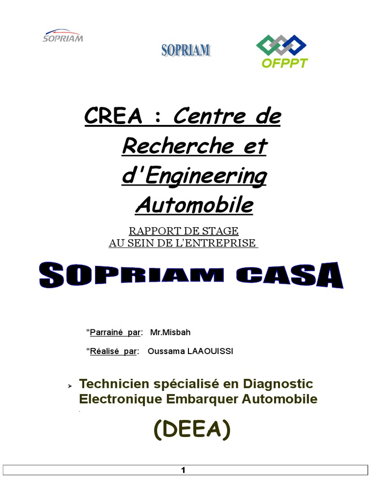 Diagnostic & Électronique Embarquée Automobile (DEEA)