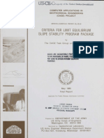 Criteria For Limit Equilibrium Slope Stability Program Package PDF