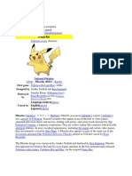Pikachu: The Iconic Electric Mouse Pokémon