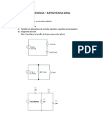 Exercícios Eletrotécnica Geral