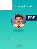 Expert Trainer - Training Topics D RAMESH BABU