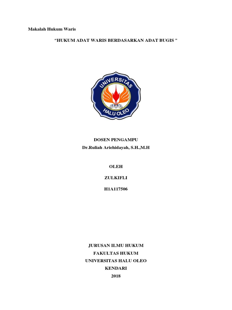 Makalah Hukum Waris