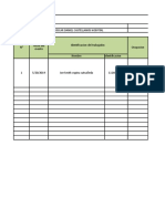 Formato de Registro de Accidentes de Trabajo y Enfermedades Profesionales