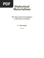 Dialectical Materialism: The Theoretical Foundation of Marxism-Leninism