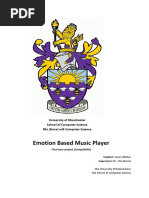 Emotion Based Music Player (Manchester Univ)