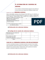 Estimación y castigo de cuentas de cobranza dudosa