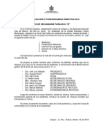 Acta de Elección y Posesión Mesa Directiva