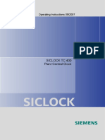 Siemens SICLOCK TC 400 User Manual PDF