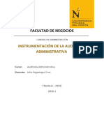 Auditoría administrativa: Instrumentación y técnicas de recolección de información