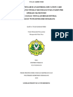 Pengaruh Anesthesia Education Card Untuk Mengurangi Tingkat Kecemasan Pada Pasien Pre Operasi Di Ruang Induksi Instalasi Bedah Sentral RSUD K.R.M.T Wongsonegoro Semarang