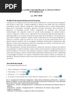 Manifesto Di Farmacia 2017-2018