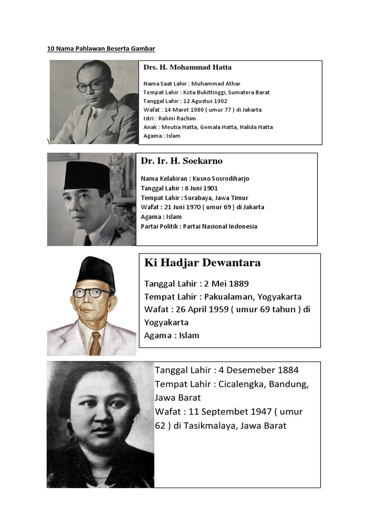 Nama Pahlawan Pdf