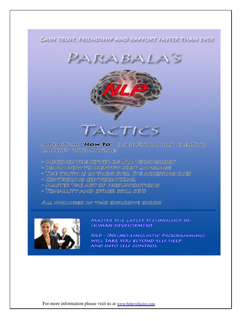NLP Techniques for Personal Success | PDF | Neuro Linguistic ...