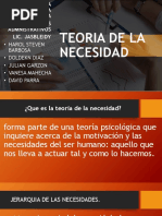 Teoria de La Necesidad