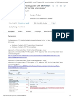 CPI Connecting With SAP ERP Error HTTP Response '503 - Service Unavailable' - SAP ONE Support Launchpad