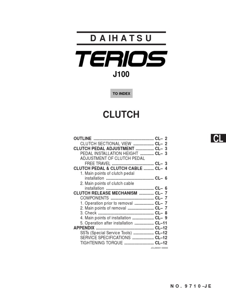 Daihatsu Clutch Release Cable Assembly For Taft F20 F50 – RHD, Manual Transmission, OEM 31340-87612