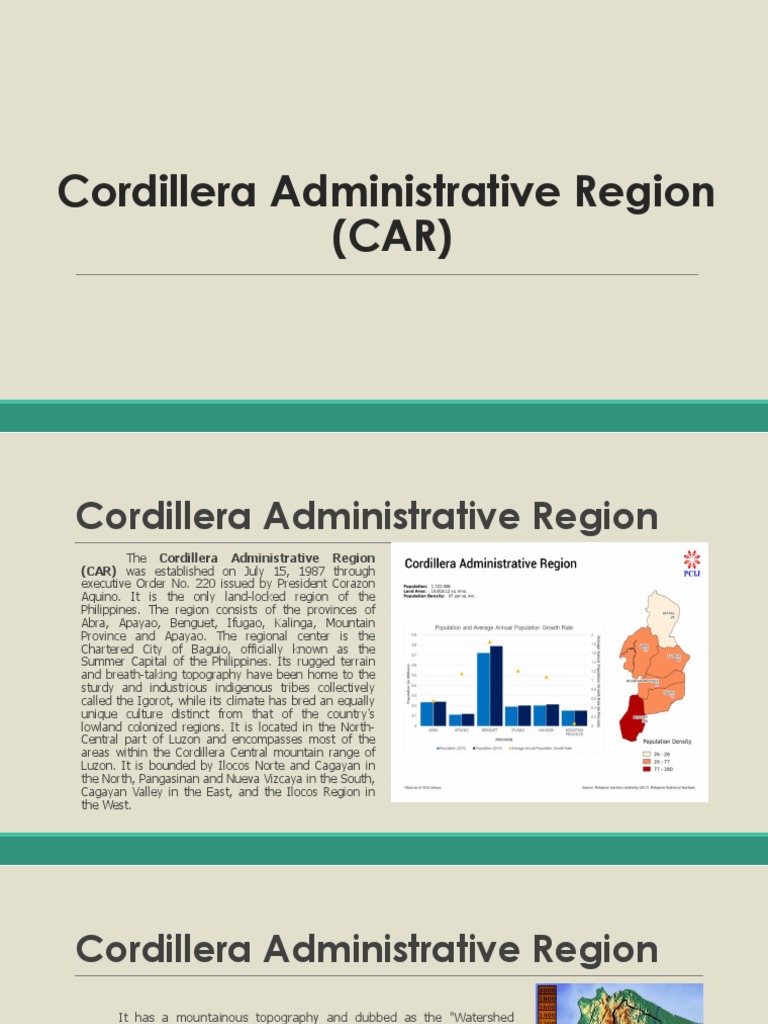 Cordillera Administrative Region | PDF | Nature | Agriculture