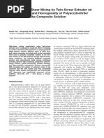 Effect of High-Shear Mixing by