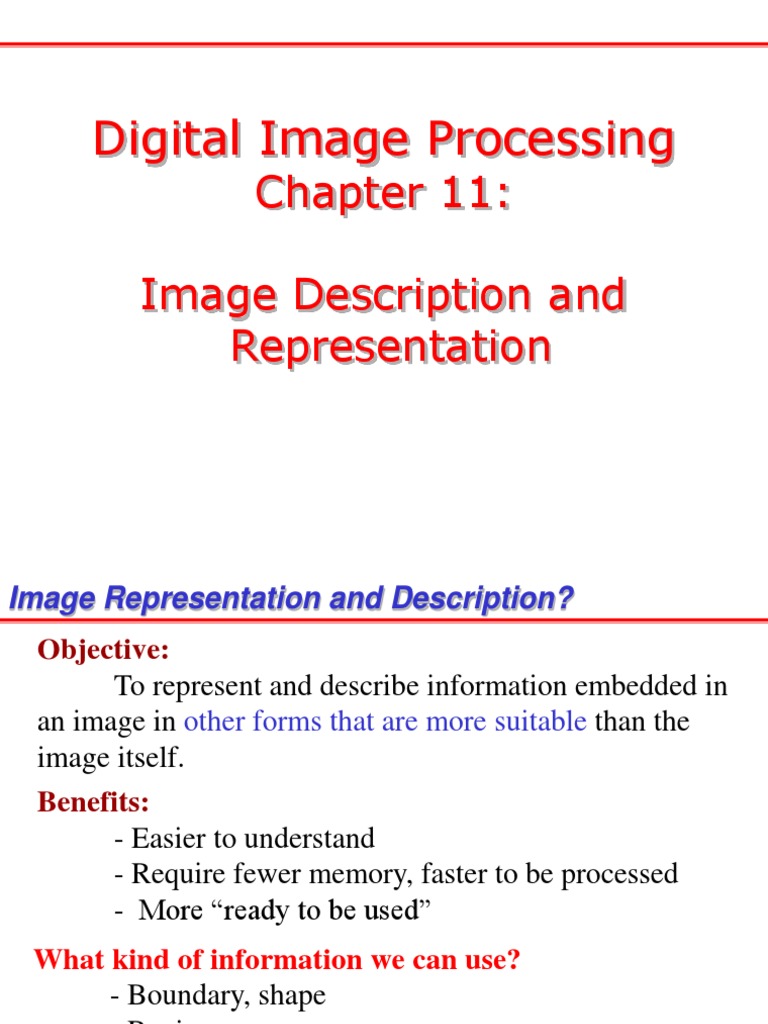 Image Representation and Descriptors | PDF | Eigenvalues And ...