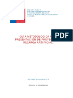 Guia Metodologica para Presentacion Proyectos de Recarga Artificial 2016 PDF