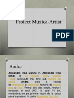 Proiect Artist Muzica