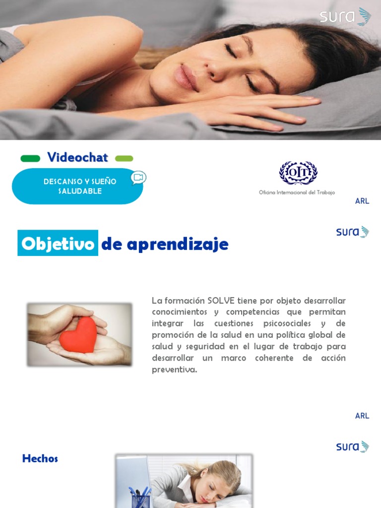 Salud y Sueño en el Trabajo: Guía SOLVE | PDF | Dormir | Medicina CLINICA
