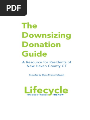 New Haven Area Downsizing Donation Guide